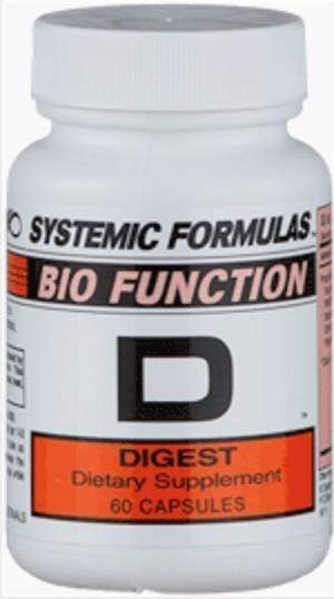 NuVision Health Center Systemic Formulas D - Digest