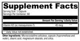 NuVision Health Center K2-45 by Xymogen | 60 Capsules, view 2