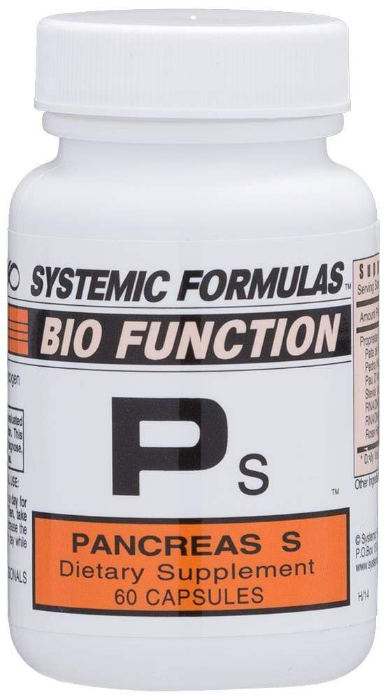 NuVision Health Center Systemic Formulas Ps - Pancreas S