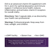 NuVision Health Center Systemic Formulas DV3 - D3 + K2, view 2