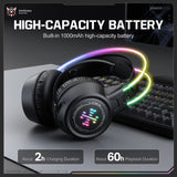 Onikuma Gaming ONIKUMA GT889 3-Mode Wireless Gaming Headset with RGB Lighting, 1000mAh Battery, and 60H Playback Duration, view 5