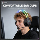 Onikuma Gaming ONIKUMA GT889 3-Mode Wireless Gaming Headset with RGB Lighting, 1000mAh Battery, and 60H Playback Duration, view 6