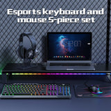 Onikuma Gaming ‌ONIKUMA TZ5008 Gaming Kit – RGB Backlit Keyboard, Lightweight Mouse, Pro Headset & Stand, view 5