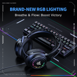 Onikuma Gaming ONIKUMA X92 Gaming Headsets – RGB Lighting, 3D Surround Sound & Competitive Performance, view 2