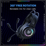Onikuma Gaming ONIKUMA X92 Gaming Headsets – RGB Lighting, 3D Surround Sound & Competitive Performance, view 3