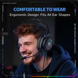 Onikuma Gaming ONIKUMA X92 Gaming Headsets – RGB Lighting, 3D Surround Sound & Competitive Performance, view 6