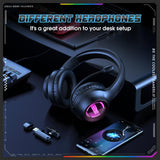 Onikuma Gaming ONIKUMA GT818 RGB Gaming Headset with 20H Playtime - Bluetooth 5.4, 360° Mic & Tri-Mode Connectivity, view 4