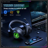 Onikuma Gaming ONIKUMA GT818 RGB Gaming Headset with 20H Playtime - Bluetooth 5.4, 360° Mic & Tri-Mode Connectivity, view 5