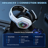 Onikuma Gaming ONIKUMA B100 Headset Headworn Bluetooth 2.4g Wireless Wired Three Mode Lightweight E-Sports Gamer Headphone, view 2
