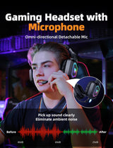 Onikuma Gaming ONIKUMA GT806 Wireless Gaming Headset Headworn Bluetooth 2.4g Wireless Wired Three Mode Lightweight E-Sports Gamer Headphone, view 4