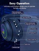 Onikuma Gaming Onikuma B90 RGB Cat Ear Bluetooth 5.0 Wireless Gaming Headset, view 5