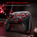 Onikuma Gaming ONIKUMA C1 TRI-MODE Six-Axis Gyroscope Dual Hall Effect Gaming Controller - BLACK, view 4