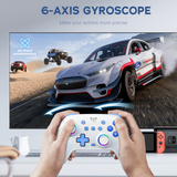Onikuma Gaming ONIKUMA C1 Wireless Controller Compatible with Nintendo Switch/Switch Lite, Bluetooth Pro Controller with Turbo, Motion, Vibration, Wake-up, Headphone Jack and Breathing LED Light, view 5