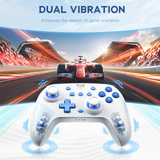 Onikuma Gaming ONIKUMA C1 Wireless Controller Compatible with Nintendo Switch/Switch Lite, Bluetooth Pro Controller with Turbo, Motion, Vibration, Wake-up, Headphone Jack and Breathing LED Light, view 6
