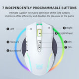 Onikuma Gaming ONIKUMA CW905 6400 DPI Wired Gaming Mouse with Breathing LED Colors, view 3