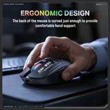 Onikuma Gaming ONIKUMA CW935 Triple-Mode Ergonomic Wireless Gaming Mouse with 6 DPI Settings & Hidden Receiver, view 2