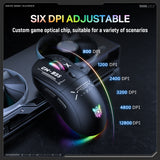 Onikuma Gaming ONIKUMA CW935 Triple-Mode Ergonomic Wireless Gaming Mouse with 6 DPI Settings & Hidden Receiver, view 3