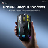 Onikuma Gaming ONIKUMA DM06 Tri-Mode E-Sports Gaming Mouse with Sports Car Styling, 12800 DPI Optical Sensor, RGB Lighting, and Self-Developed Web Driver, view 2