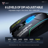 Onikuma Gaming ONIKUMA DM06 Tri-Mode E-Sports Gaming Mouse with Sports Car Styling, 12800 DPI Optical Sensor, RGB Lighting, and Self-Developed Web Driver, view 6