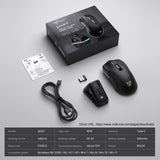 Onikuma Gaming ONIKUMA DM07 3-Mode Esports Gaming Mouse with PAW3311 Sensor, 24000 DPI, 1000Hz Polling Rate, and RGB Magnetic Charging Base, view 5