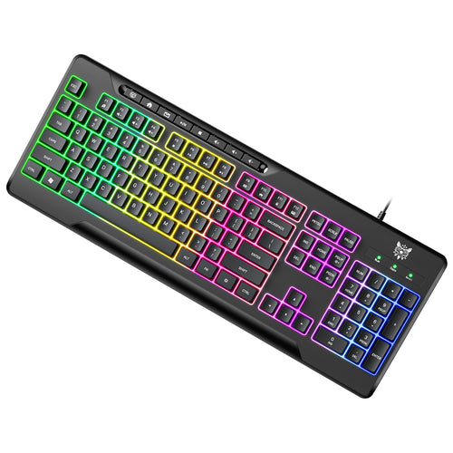 Onikuma Gaming ONIKUMA G32 Matte Black Wired Gaming Keyboard with RGB Backlit Matte Key Caps