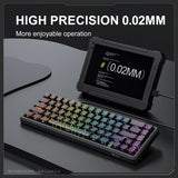 Onikuma Gaming ONIKUMA G67 Rapid Trigger Keyboard 60% Percent, Hall Effect Topographic Gaming Keyboard, Wired RGB Custom Mechanical Key Board with Magnetic Switch, view 2