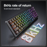 Onikuma Gaming ONIKUMA G67 Rapid Trigger Keyboard 60% Percent, Hall Effect Topographic Gaming Keyboard, Wired RGB Custom Mechanical Key Board with Magnetic Switch, view 3
