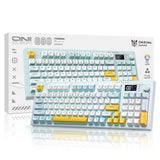 Onikuma Gaming ONIKUMA G80 94 Keys Wireless Keyboard with LCD Screen & Multifunction Knob:3-Mode Connectivity (BT/2.4G/USB-C), view 6