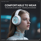 Onikuma Gaming ONIKUMA GT802 Tri-Mode Gaming Headset – 2.4GHz/Bluetooth/Wired, RGB Lights, 1000mAh Battery, view 6