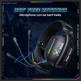 Onikuma Gaming ONIKUMA GT808 Gaming Headset Headworn Bluetooth 2.4g Wired Wireless Lightweight E-Sports Gamer Headphone, view 3