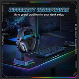 Onikuma Gaming ONIKUMA GT808 Gaming Headset Headworn Bluetooth 2.4g Wired Wireless Lightweight E-Sports Gamer Headphone, view 4