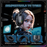 Onikuma Gaming ONIKUMA GT808 Gaming Headset Headworn Bluetooth 2.4g Wired Wireless Lightweight E-Sports Gamer Headphone, view 6