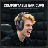 Onikuma Gaming ONIKUMA GT828 Multi-Mode Gaming Headset – 45H Playback, Bluetooth 5.4/Wired/2.4GHz, Memory Foam Comfort, view 6