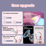 Onikuma Gaming ONIKUMA GT838 Gaming Headset Muli-device Compatible 2.4G/Wireless/USB/Type-C HD Built-in Microphone Cat Ear with RGB, view 5