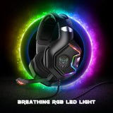 Onikuma Gaming ONIKUMA K10 Pro Professional Wired Gaming Headset with RGB Backlight, view 3