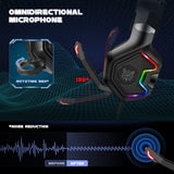 Onikuma Gaming ONIKUMA K10 Pro Professional Wired Gaming Headset with RGB Backlight, view 5
