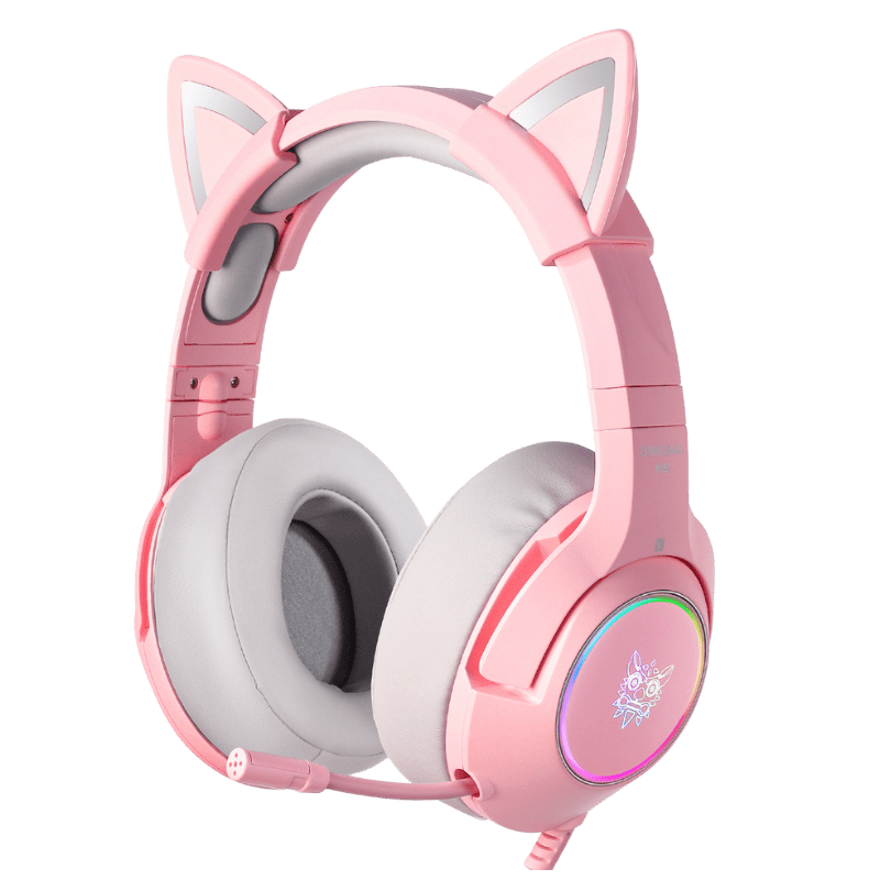 Onikuma Gaming ONIKUMA K9 RGB Stereo Gaming Headset with Cat Ears for PS4, Xbox, PC and Switch
