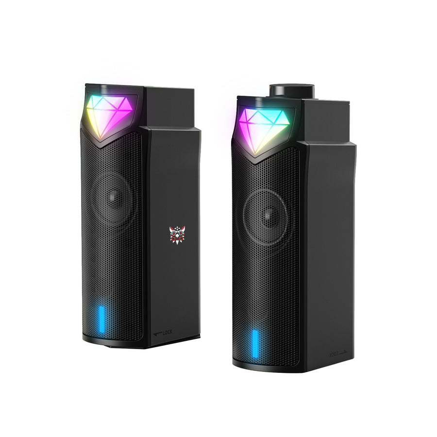 Onikuma Gaming ONIKUMA L1 RGB Computer Speaker, Portable Sound Box, Home Office Use with Clear Sound Black