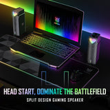 Onikuma Gaming ONIKUMA L1 RGB Computer Speaker, Portable Sound Box, Home Office Use with Clear Sound Black, view 2