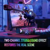 Onikuma Gaming ONIKUMA L1 RGB Computer Speaker, Portable Sound Box, Home Office Use with Clear Sound Black, view 4
