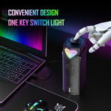 Onikuma Gaming ONIKUMA L1 RGB Computer Speaker, Portable Sound Box, Home Office Use with Clear Sound Black, view 5