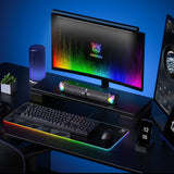 Onikuma Gaming ONIKUMA L1 RGB Computer Speaker, Portable Sound Box, Home Office Use with Clear Sound Black, view 6