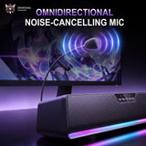 Onikuma Gaming ONIKUMA L13 All-Scenario Desktop Gaming Speaker: Virtual 7.1 Surround Sound, Four-Core Drivers, Wireless 5.4 + USB Dual-Mode Connection, view 4