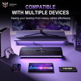 Onikuma Gaming ONIKUMA L13 All-Scenario Desktop Gaming Speaker: Virtual 7.1 Surround Sound, Four-Core Drivers, Wireless 5.4 + USB Dual-Mode Connection, view 5
