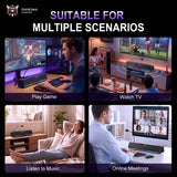 Onikuma Gaming ONIKUMA L13 All-Scenario Desktop Gaming Speaker: Virtual 7.1 Surround Sound, Four-Core Drivers, Wireless 5.4 + USB Dual-Mode Connection, view 6