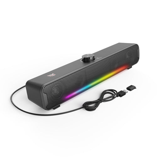 Onikuma Gaming ONIKUMA L16 Bluetooth-compatible Speaker with RGB Light, Powerful Computer Speaker Portable Soundbar for TV Home Theater PC Gaming