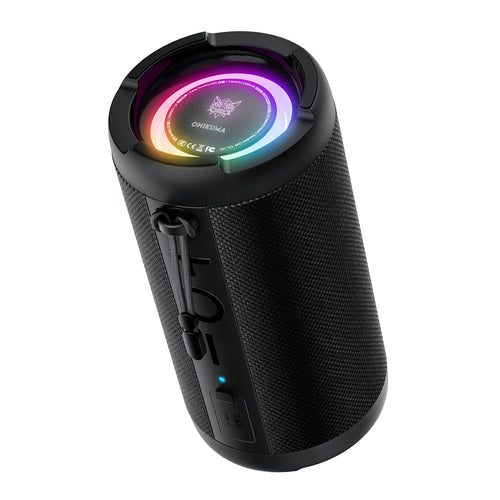 Onikuma Gaming ONIKUMA L20 RGB Outdoor Bluetooth Portable Speaqker, IPX7 Waterproof Dual Speakers for TV Home Theater PC Gaming