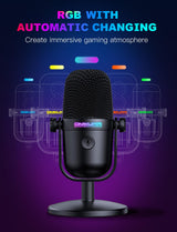 Onikuma Gaming ONIKUMA M830 USB Condenser Gaming Microphone Mini USB Microphone, view 5