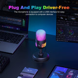 Onikuma Gaming ONIKUMA M930 Studio RGB Microphone with 48KHz Capture & Smart Monitoring, view 5