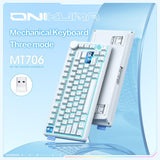 Onikuma Gaming ONIKUMA MT706 81-key Triple-Mode Mechanical Keyboard - 1ms Gasket Mount for Esports, view 3